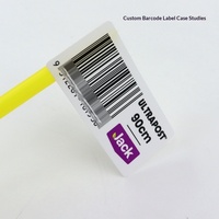 Autocollant adhésif en PVC personnalisé avec code-barres, logo de marque, impression de code QR, numéro de série variable, utilisation industrielle et agricole