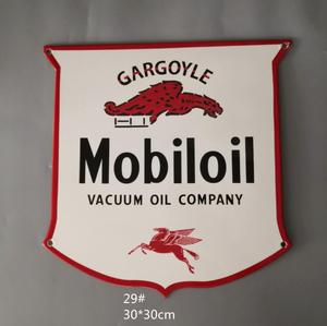 FERRO PINS placa do sinal do esmalte, placa decorativa, porcelana signpost sinais esmalte vintage - Product Image 3