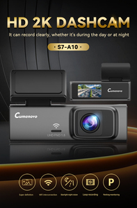 กล้องติดรถยนต์ WiFi ความละเอียด 2K UHD DVR พร้อมแอปดูภาพระยะไกล ไม่มีการใช้ข้อมูลอินเทอร์เน็ต มองเห็นในเวลากลางคืนด้วย Starlight บันทึกแบบวนซ้ำตลอด 24 ชั่วโมง - Product Image 2