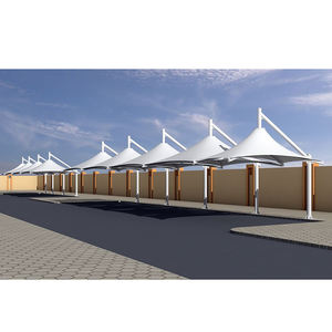 Carpas de Acero con Membrana Tensada y Techo de Policarbonato para Garajes, Toldos, Cocheras y Cobertizos para Estacionamiento Exterior - Product Image 6