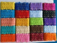 Nouvelle dentelle africaine brodée multicolore en strass pour la confection de robes et la décoration DIY en gros