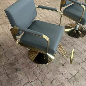 Chaise de coiffure réglable en hauteur en acier inoxydable durable pour salon - Product Image 6