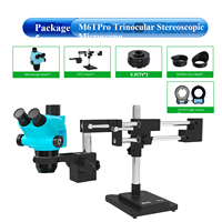 Microscopio Estéreo Trinocular RELIFE RL-M6T-STL2 con Zoom Continuo, Enfoque HD y Gran Angular para Reparación de Placas Base de Teléfonos Móviles y PCB