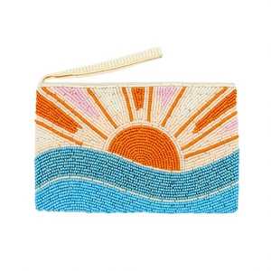 Monedero Bohemio Hecho a Mano con Cuentas, Correa de Muñeca, Cierre de Cremallera, Mini Bolso de Mano para Uso Diario Unisex - Product Image 1