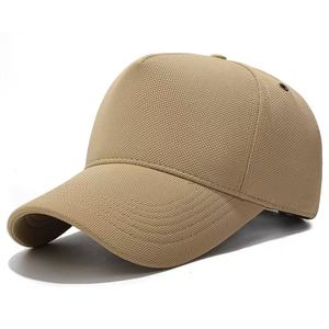 Nouvelle casquette de baseball 5 panneaux style couronne haute avec tissu texturé ananas, construction double couche et œillets à boucle en cuivre - Product Image 1