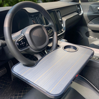 Accessoires d'intérieur de voiture portables avec logo personnalisé nouveau plateau de table au volant populaire pour la nourriture et les voyages