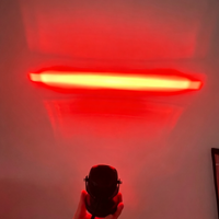 Nouvelle lampe de travail à faisceau linéaire pour chariot élévateur, zone de sécurité LED rouge 2,4 pouces, indice de protection IP67, 12-110V, entrepôt