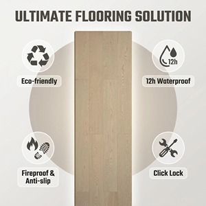 Suelo de Madera de Roble de Ingeniería de Grado ABCD Premium - Parqué de Tablas Anchas con Sistema de Clic, Resistente al Agua por 12 Horas, para Residencias Modernas - Product Image 4
