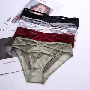 Braguitas de Encaje Transparentes y Caladas, Lencería Transpirable, Ropa Interior Sexy para Mujer - Product Image 5