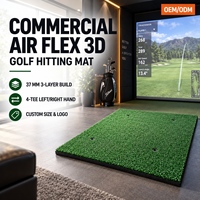 Tapis de golf professionnel d'intérieur 3D en nylon pour clubs, académies et simulateurs de golf