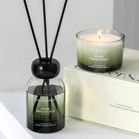 Ensemble de bougies et diffuseurs d'aromathérapie - Huile essentielle aromatique pour purifier l'air, décoration de la maison, coffret cadeau - Cadeau de fête