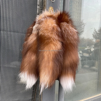 Vente en gros de queues de renard véritable, 35-40 cm, queues de renard moelleuses, fourrure animale, accessoires décoratifs, porte-clés, pendentifs