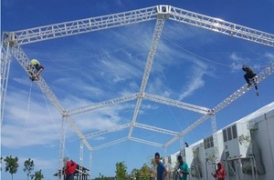 Estructura de Aluminio Modular Portátil Personalizada, Estructura de Aluminio para Exhibición, Estructura de Aluminio para Escenarios de Eventos, Iluminación para Conciertos - Product Image 4