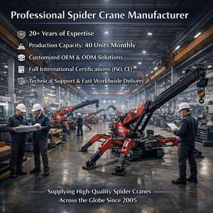 Renovasi Pabrik Lama Spider Crane Grua, Operasi di Ruang Sempit, Crane Portabel, Kran Mudah Dipindahkan untuk Konstruksi Multi-Lokasi - Product Image 4