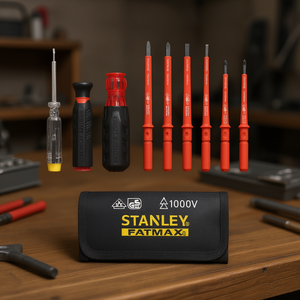 Jeu de tournevis isolés Stanley avec lames interchangeables, kit d'outils de sécurité électrique 1000V - Product Image 3