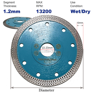 Lames de coupe <span class=keywords><strong>diamant</strong></span>ées professionnelles 105/115/<span class=keywords><strong>125</strong></span>/180mm <span class=keywords><strong>disque</strong></span> <span class=keywords><strong>diamant</strong></span>é lame de scie Turbo frittée pour carreaux de porcelaine à coupe sèche/humide - Product Image 5