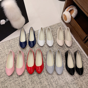 Ballerines pointues pour femmes Gleibo, élégantes, en PU, avec fermeture à boucle, confortables, pour le travail au bureau, talon caché - Product Image 6
