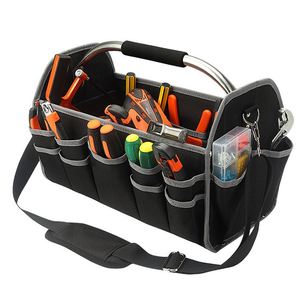 Heavy Duty Polyester Tool Bag Organizer Wide Mouth Tote Electrician Storage Box American Style Wall Mounted - Product Image 6