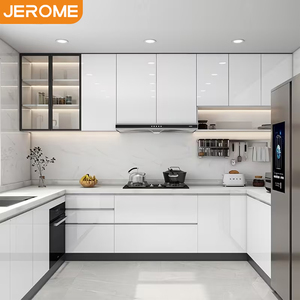 Set <span class=keywords><strong>di</strong></span> Mobili da Cucina Jerome su Misura, Moderni e <span class=keywords><strong>di</strong></span> <span class=keywords><strong>Lusso</strong></span>, con Finitura Lucida e Cerniere a Chiusura Morbida - Product Image 2