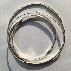 高档925纯银线D形线半圆银线，用于DIY珠宝制作 - Product Image 5