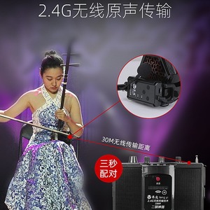Lang Yi Erhu <b>Amplifier</b> 2.4G Wireless Bluetooth Stereo Portable Outdoor Music Player <b>Speaker</b> - Product Image 3