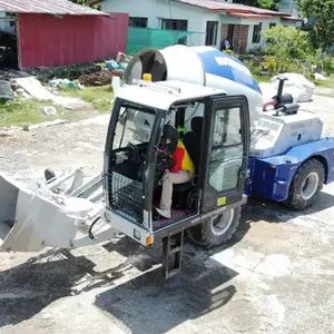 2.6 metreküp mobil kendinden yükleme beton mikser makinesi timor-leste Uruguay kılıfları