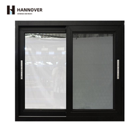 Ventana Corredera de Aluminio Moderna con Clasificación NFRC para América del Norte, Paneles de Doble Acristalamiento Resistentes a Impactos, Calificados por Energy Star