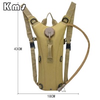 Sac à dos d'hydratation tactique antivol KMS Casual Water Bag avec poche à eau de 3L pour les activités de plein air et la course à pied