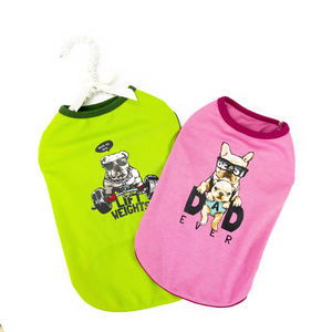 เสื้อยืดสุนัขขนาดกลางบูล<span class=keywords><strong>ด็</strong></span><span class=keywords><strong>อก</strong></span>ฝรั่งเศสสีพื้นสำหรับสันทนาการ - Product Image 5