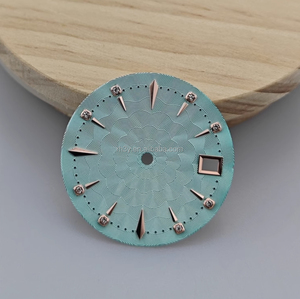 Unbranded Light Weight 29mm Wave <strong>Pattern</strong> Metal Watch Dial Replacement Part for Cocktail <strong>Design</strong> Watch Modification - Product Image 2