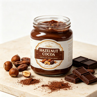 Étiquettes personnalisées pour pâte à tartiner chocolat-noisette-cacao, autocollants dorés pour pots et bouteilles de beurre de noix et emballages alimentaires