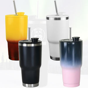 Vasos/Tazas de Acero Inoxidable con Tapa Magnética <span class=keywords><strong>Jj</strong></span>*, Pajitas Retráctiles Automáticas, Enfriador de Hielo de 20oz-40oz, Botella para Auto*<span class=keywords><strong>dj</strong></span>, Vasos Térmicos - Product Image 1