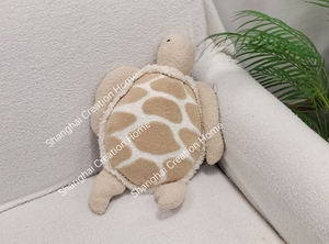 New Summer Coastal Beach Woven Boucle Fur Custom Floral Decorative Inflatable Memory Shaped <strong>Pillow</strong> - Product Image 4