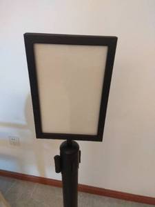 Top Use A3 <b>Poster</b> Display Sign <b>Frame</b> Holder Retractable Belt Barrier Stanchions for Crowd Control - Product Image 4