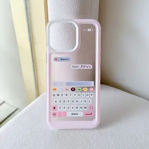 New Creative Couple Style Keyboard Matte Fashion Designer Phone Cover Protective Case For iphones