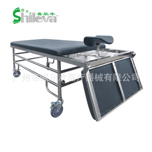 เตียงล้างกระเพาะอาหารสแตนเลส Joyful Abundance รุ่น SLV-B4013B แบบเคลื่อนย้ายได้ด้วยมือ สำหรับการตรวจในโรงพยาบาล - Product Image 2