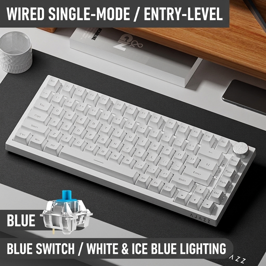 Ak820 blue switch white ice blue diy