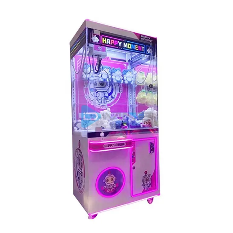 Grue d'arcade de luxe en acier inoxydable à pièces Griffe Machine de jeu Pont roulant Amusement pour centres de jeux et espaces amusants