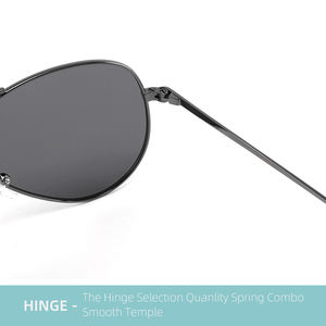 Gafas de Sol de Lujo de Alta Calidad con Montura Plateada, Lentes Polarizados TAC UV400, Logo Personalizado, Diseño de Marca - Product Image 3