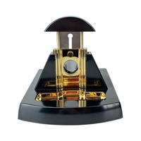 Coupe-cigares de luxe pour bureau, coupe-cigares en acier inoxydable, accessoires pour fumeurs, coffret cadeau pour homme