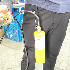 หัวพ่นแก๊สแบบสามท่อ Mapp Torch พร้อมสายยาว 1.6 เมตร หัวงอสำหรับเชื่อม พร้อมตะขอเกี่ยวถังแก๊ส และขาตั้งรูปตัว M - Product Image 5