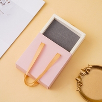Scatola per Gioielli Personalizzata con Logo, Cassetto Scorrevole, Fodera in Velluto, Colore Uniforme, Confezione per Orecchini e Collane Marca RONGTAI