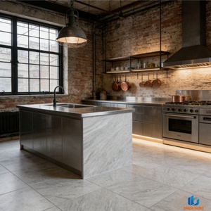 Carrelage mural et de sol en porcelaine mate 300x300mm, motif brique pleine masse, <span class=keywords><strong>aspect</strong></span> brique réfractaire, antidérapant, pour murs intérieurs, salles de bain et cuisines - Product Image 5