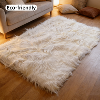 Échantillon de tapis en fourrure de chèvre de qualité supérieure, couverture en fourrure, tapis de sol, vente en gros
