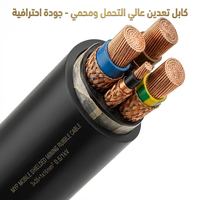 Câble minier flexible en caoutchouc résistant à l'huile MYP 0,66 kV, haute conductivité, fil électrique blindé en cuivre