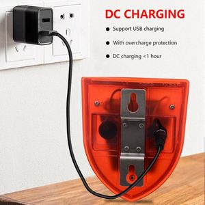 Luz de Seguridad Solar con 6 LED, Alarma de 129db, Luz Estroboscópica de Advertencia Solar, Impermeable, Sensor de Movimiento <span class=keywords><strong>PIR</strong></span> LED, Luz Solar para Granja o Establos - Product Image 4