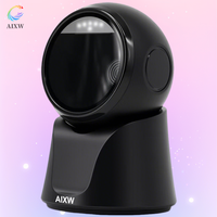 AIXW-Lector de código de barras 2D de escritorio, escáner de código QR Plug Play para sistema POS de supermercado con alta calidad