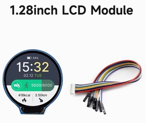 Display Rotondo ZYSY da 1,28 Pollici, Modulo Schermo LCD 240*240 Pixel, Comunicazione SPI, LCD Rotondo a Colori GC9A01 con <span class=keywords><strong>Touch</strong></span> Capacitivo - Product Image 2