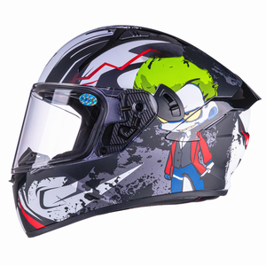 Cascos Integrales de <span class=keywords><strong>Moto</strong></span> VF202 <span class=keywords><strong>Casco</strong></span> de Motocicleta Unisex con Visera Solar Interna y Bolsillos para Altavoces con Bluetooth, Aprobado por DOT - Product Image 1