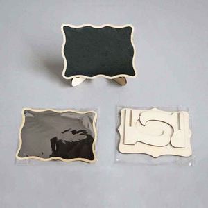 Manufacturer 10 Pack Mini Chalkboards <b>Signs</b> with <b>Easel</b> Stand, Small Rectangle Chalkboards Blackboard for Wedding - Product Image 2